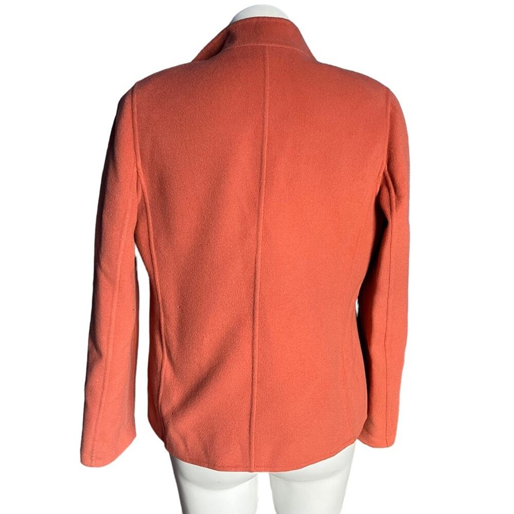 Linda Allard  X Ellen Tracy dusty rose open front wool jacket size 6 - Picture 3 of 9